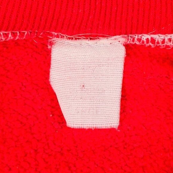 Vintage Ski Geese Sweatshirt Mens Size Small Red 80s Ski Lift Made In USA - Picture 4 of 5